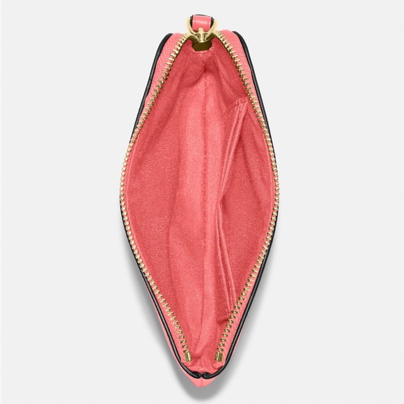 COACH Mini Vintage Rose Print Corner Zip Wristlet - Picture 14 of 15